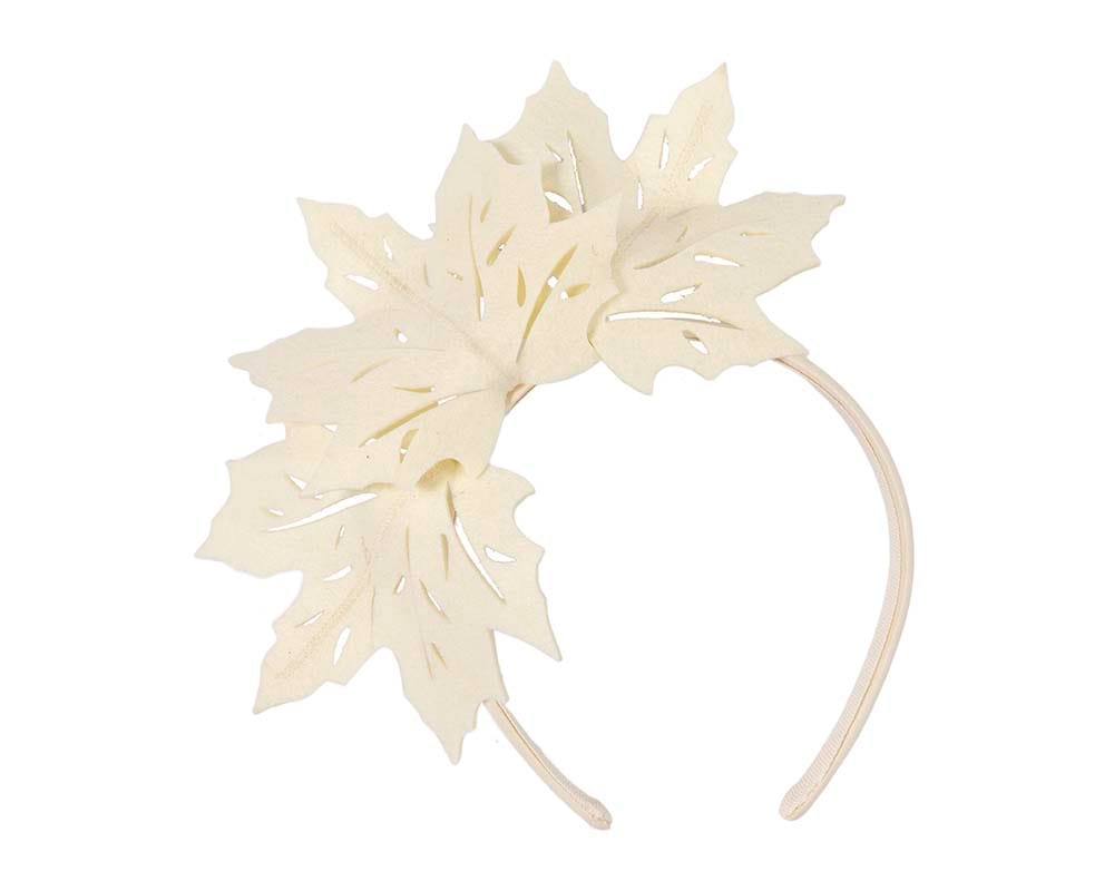 Cream laser cut racing fascinator Online in Australia Cheap Fascinators